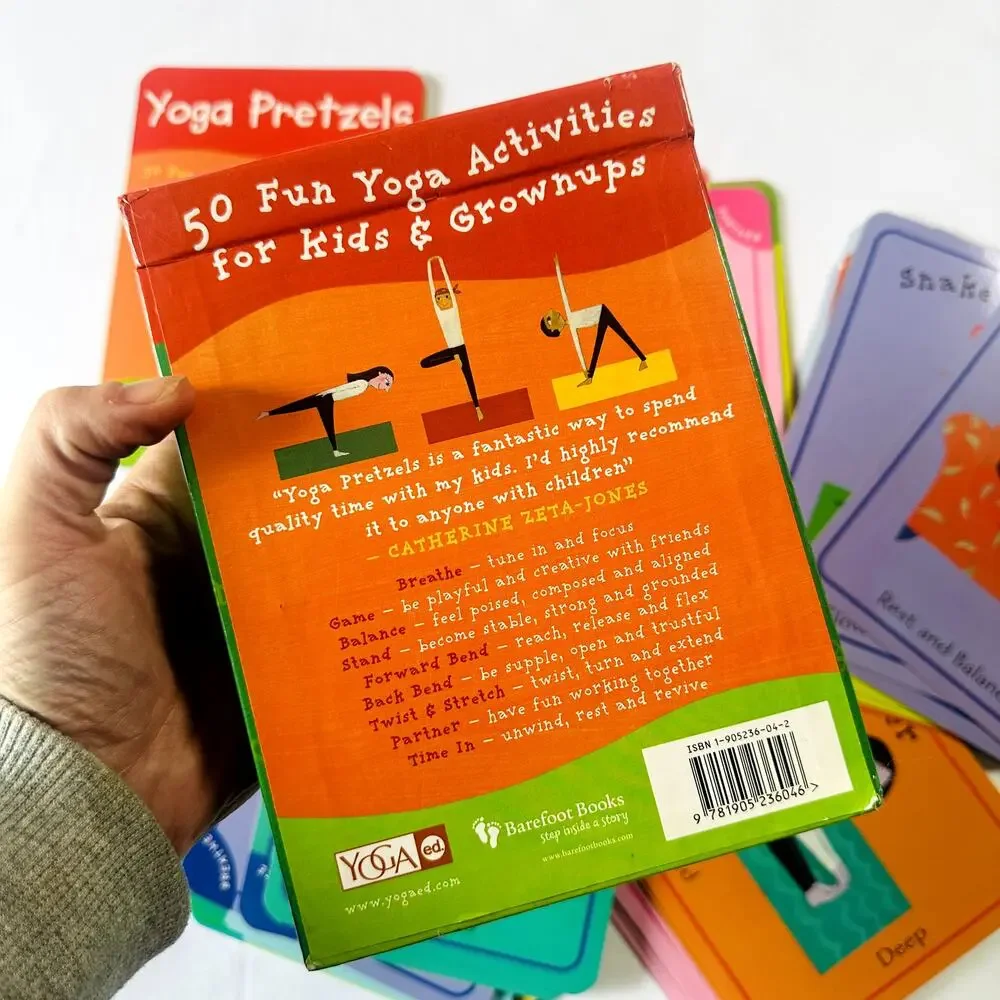 NWOT Yoga Pretzels 50 Yoga Activity Cards For Kids & Grownups